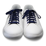Sneaker Laces // Navy (Silver Tips)