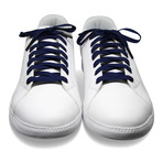 Sneaker Laces // Navy (Silver Tips)