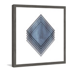 Diamonds Edge // Framed Painting Print (12"W x 12"H x 1.5"D)