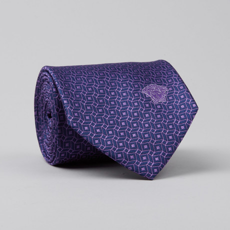 Moreau Silk Tie  // Purple Boxes
