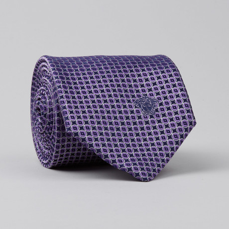 Bussière Silk Tie // Purple Circles