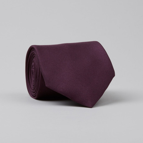 Corbière Silk Tie // Plum