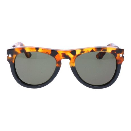 Valentino // Thick Frame Rounded // Yellow Tortoise + Black