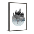 Grey Matter // Framed Painting Print (12"W x 18"H x 1.5"D)