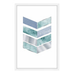 Corner Prism // Framed Painting Print (12"W x 18"H x 1.5"D)