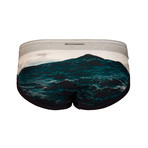 Ocean Brief // Blue + Grey (M)