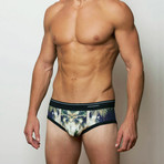 Shady Palms Brief // Green + Black (S)