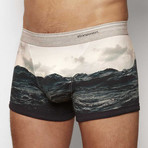 Ocean Boxer Brief // Blue + Grey (XL)