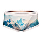 Snowy Peaks Trunk // Blue + White (XL)