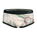 World Map Trunk // Cream (XL)