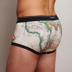 World Map Trunk // Cream (XL)