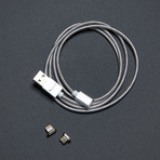 VOLTA Cross Device Charger // Silver (1 Meter)