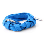Sneaker Laces // Bondi Blue (Silver Tips)