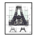 Eiffel Tower (17.75"W x 21.75'H x 1.5"D)