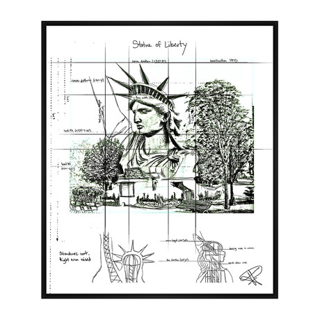 Statue of Liberty (17.75"W x 21.75'H x 1.5"D)