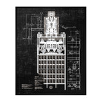 Architectural Drawing III (17.75"W x 21.75'H x 1.5"D)