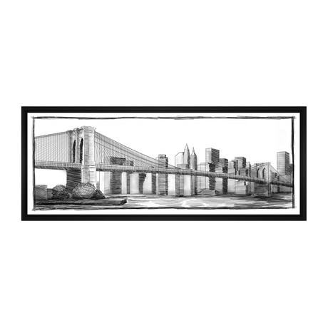 Brooklyn Bridge // Sketch (9.75"W x 21.75"H x 1.5"D)