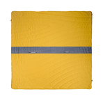 Super Fleece Blanket // Yellow + Waves (Twin)