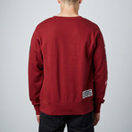 Vacation Patches Pullover // Maroon (M)