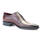 Aaiden Perforated Plain Toe Oxford // Antique Brown (Euro: 45)