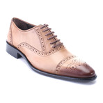 Aadit Perforated Captoe Derby // Walnut (Euro: 40)