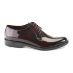 Aaidan Patent Plain Toe Derby // Bordeaux (Euro: 40)