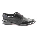 Aanand Perforated Wingtip Oxford // Antique Black (Euro: 39)