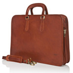 Medici Of Florence // Office Bag 083 // Matte Clear Brown