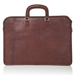 Medici Of Florence // Office Bag 083 // Matte Dark Brown