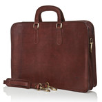 Medici Of Florence // Office Bag 083 // Matte Dark Brown