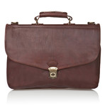 Medici Of Florence // Office Bag 4000 // Matte Dark Brown