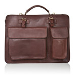 Medici Of Florence // Office Bag 4700 // Matte Dark Brown