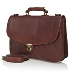 Medici Of Florence // Office Bag 4000 // Matte Dark Brown