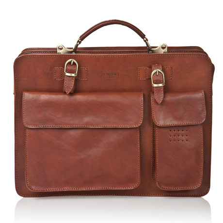 Medici Of Florence // Office Bag 4700 // Matte Clear Brown