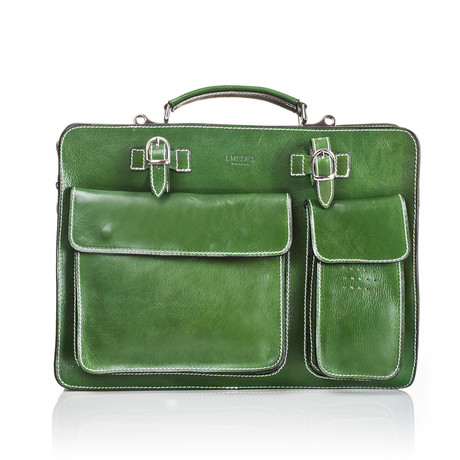 Medici Of Florence // Office Bag 4700 // Green Lux