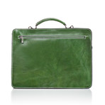 Medici Of Florence // Office Bag 4700 // Green Lux