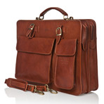 Medici Of Florence // Office Bag 4700 // Matte Clear Brown