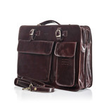 Medici Of Florence // Office Bag 4700 // Shiny Dark Brown