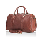 Medici Of Florence // 9275 Travel Bag // Clear Matte Brown