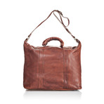 Medici Of Florence // 9100 Travel Bag // Clear Matte Brown