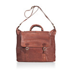 Medici Of Florence // 9100 Travel Bag // Clear Matte Brown