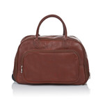 Medici Of Florence // 9901 Travel Bag // Clear Matte Brown