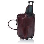 Medici Of Florence // 9901 Travel Bag // Shiny Dark Brown