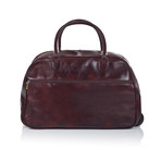 Medici Of Florence // 9901 Travel Bag // Shiny Dark Brown