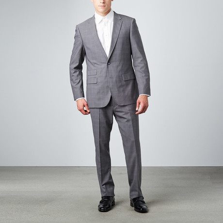 Bella Vita // Slim-Fit Suit // Charcoal Check (US: 36S)