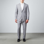 Bella Vita // Slim-Fit Suit // Light Grey Pinstripes (US: 36R)