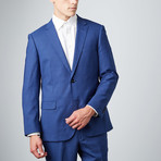 Bella Vita // Slim-Fit Suit // Blue Microbox (US: 36R)