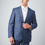 Via Roma // Half-Canvas Suit // Slate Blue Sharkskin (US: 36S)