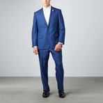 Via Roma // Half-Canvas Suit // Royal Blue Sharkskin (US: 36S)
