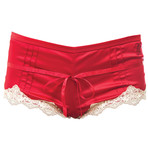 Opulent Lace Short // Berry Red (XS)